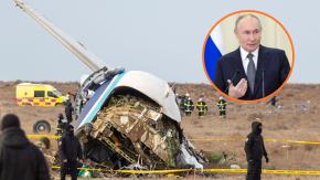 Putin se disculpa por el accidente de un avión en Azerbaiyán que dejó 38 muertos