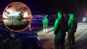 Ataque incendiario en el Biobío deja cuatro camiones y una camioneta destruidos