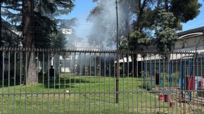 Reportan incendio en el interior de un laboratorio en Estación Central Reportan incendio en el interior de un laboratorio en Estación Central