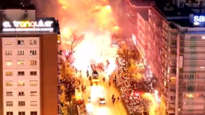 VIDEO | La impresionante llegada del bus del Real Madrid al Bernabéu para el duelo por Champions League