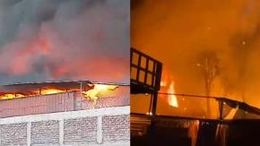 Violento incendio afectó a bodega en La Pintana: el fuego ya fue controlado Violento incendio afectó a bodega en La Pintana: el fuego ya fue controlado