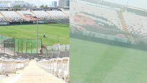 "No está en las condiciones...": Césped del Estadio Monumental fue pintado para el duelo de Colo Colo "No está en las condiciones...": Césped del Estadio Monumental fue pintado para el duelo de Colo Colo