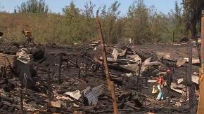 Violento incendio arrasa con toma en Buin: Solo tres casas quedaron en pie Violento incendio arrasa con toma en Buin: Solo tres casas quedaron en pie