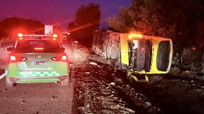 Trágico accidente de un bus en Ruta 5 Sur dejó un fallecido y 8 heridos 