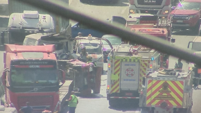 Colisión múltiple en Autopista Vespucio Norte dejó un conductor fallecido en Quilicura