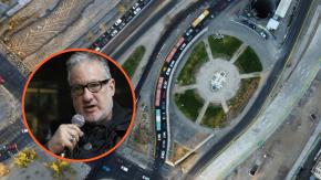 ¿Adelanto de su próximo trabajo?: La curiosa foto de Spencer Tunick de Plaza Baquedano "al desnudo"
