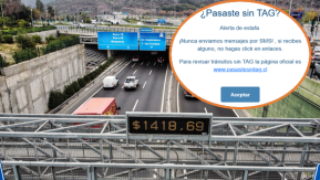 Multas de TAG falsas: Así opera la estafa que circula por mensajes de texto