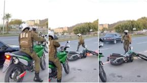 Tiros, persecución y un detenido: Carrera clandestina terminó con carabinero atropellado en Concepción