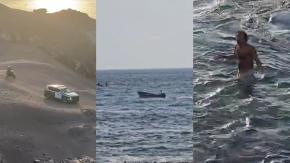 Hombre escapó en auto, lancha y se lanzó al mar para evitar detención en Iquique: Lo atraparon igual Hombre escapó en auto, lancha y se lanzó al mar para evitar detención en Iquique: Lo atraparon igual