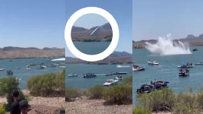¡Impresionante! Lancha se sale de control en un concurso y "vuela" a 320 km/h en Arizona