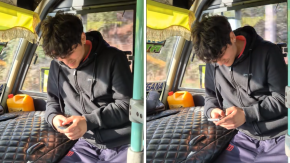 Estudiante hizo la cimarra y se subió a la micro de su papá en Valparaíso: "¿A quién le pediste permiso?" Estudiante hizo la cimarra y se subió a la micro de su papá en Valparaíso: "¿A quién le pediste permiso?"