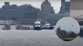 VIDEOS | Accidente aéreo en Nueva York: Helicóptero se estrella en el río Hudson VIDEOS | Accidente aéreo en Nueva York: Helicóptero se estrella en el río Hudson