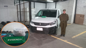 Carabineros incauta más de 110 kilos de marihuana: Droga estaba oculta en camioneta en subterráneo Carabineros incauta más de 110 kilos de marihuana: Droga estaba oculta en camioneta en subterráneo