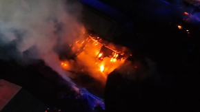 Reportan gran incendio en Compañía Chilena de Fósforos en Maule ”