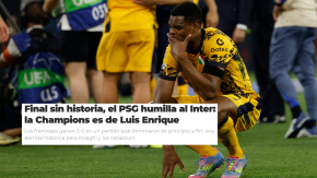 "¡Esto es una pesadilla!": Medios italianos reaccionan tras goleada 5-0 del PSG al Inter en la final de la Champions "¡Esto es una pesadilla!": Medios italianos reaccionan tras goleada 5-0 del PSG al Inter en la final de la Champions