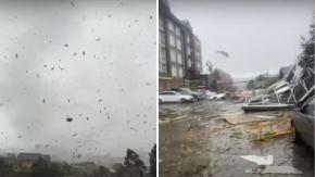 Damnificados intentan levantarse: El destructor paso del tornado”