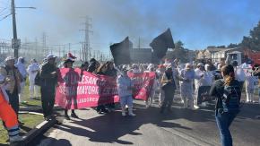 Ley de Fraccionamiento: Realizan barricadas en Talcahuano ante cierre de pesquera Pacific Blu 