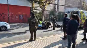 Balacera en pleno centro de San Bernardo: motochorros arrancaban de Carabineros