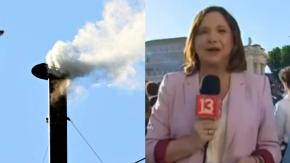 La emoción en vivo de Mónica Pérez al anunciar fumata blanca que confirma al nuevo Papa: "Es un momento precioso" La emoción en vivo de Mónica Pérez al anunciar fumata blanca que confirma al nuevo Papa: "Es un momento precioso"