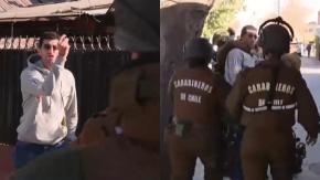 Tenso momento en 'Tu Día': Hombre fue detenido en vivo por amenazar a carabineros mientras se desbarataba escondite narco
