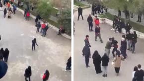 VIDEO | El momento en que inspector logra detener a estudiante que iba a atacar a otro con un arma blanca en colegio de Melipilla VIDEO | El momento en que inspector logra detener a estudiante que iba a atacar a otro con un arma blanca en colegio de Melipilla