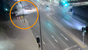 VIDEO | Registran el momento del grave accidente tras persecución en la Alameda: dos personas murieron VIDEO | Registran el momento del grave accidente tras persecución en la Alameda: dos personas murieron