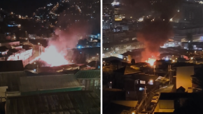 Reportan incendio estructural en Cerro Molino de Valparaíso