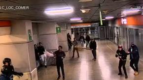 Vendedores ambulantes atacaron con palos y piedras a guardias en Metro La Cisterna