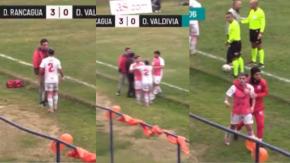 Hecho insólito en el fútbol chileno: Futbolista agrede a su entrenador tras ser expulsado