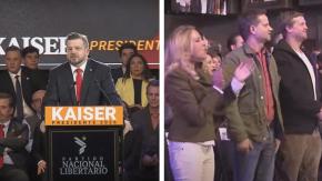 Con la tercera estrofa del Himno Nacional y una bendición: Así fue la proclamación de Kaiser como candidato presidencial