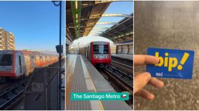 "Mejor que Londres": Tiktoker estadounidense destaca Metro de Santiago como "uno de los mejores del mundo" "Mejor que Londres": Tiktoker estadounidense destaca Metro de Santiago como "uno de los mejores del mundo"