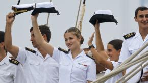 Princesa Leonor llega a Marín y finaliza su formación naval después de siete meses