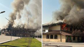 Reportan incendio en edificio municipal de Peñalolén”