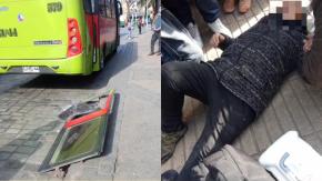Mujer sufre insólito accidente tras ser golpeada por "puerta voladora" de micro: "Me dijeron que de milagro estoy viva"