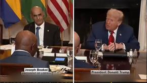 Trump se sorprende con el buen inglés del Presidente de Liberia y pregunta dónde lo “educaron”: fue colonia de EE.UU.