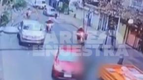 Video muestra atropello a carabinero durante persecución en el centro de Santiago