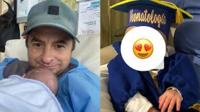 "Fueron 93 días de batalla": Coke Hevia compartió conmovedor video del alta médica de su hijo prematuro