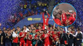 Polémica por festejo del Toluca tras coronarse campeón: jugador le tocó partes íntimas a compañero Polémica por festejo del Toluca tras coronarse campeón: jugador le tocó partes íntimas a compañero