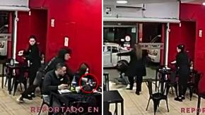 VIDEO | 'Lanzazo' dentro de local de sushi en Santiago: sujeto vio celular, se lo quitó a mujer y salió corriendo