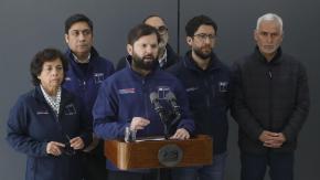 Presidente Boric llega a oficinas de Codelco en el marco de rescate de último minero en El Teniente