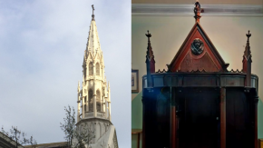 Un confesionario y vitrales centenarios: la iglesia que vendió parte de su historia por una buena causa