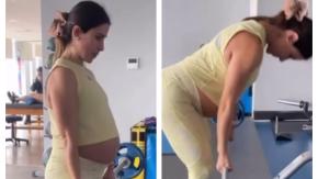 VIDEO | "Sepan perdonar": Francisca Crovetto saca aplausos entrenando con siete meses de embarazo