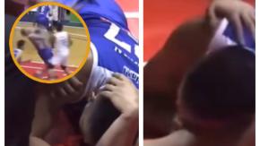 VIDEO | Jugador le propina impactante puñetazo a rival en partido de básquetbol: terminó con conmoción cerebral y fractura de mandíbula