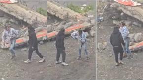 Vecinos graban brutal ataque con cuchillo en Concepción: Sujeto apuñaló a mujer en plena vía pública