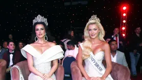 "Voy a enseñarle como decir Chileeee": Emilia Dides le enseñó su icónico canto a Victoria Kjaer, la actual Miss Universo