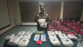 Carabineros decomisa más de 16 kilos de marihuana y cocaína en Osorno 