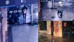Encapuchados vandalizan sinagoga mientras fieles celebraban ceremonía judía Encapuchados vandalizan sinagoga mientras fieles celebraban ceremonía judía