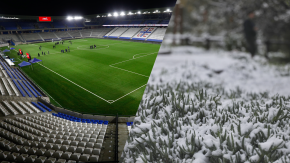 Nieve en San Carlos: así quedó la cancha del Claro Arena tras la fría noche