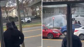 Disturbios en Liceo Lastarria: Estudiante resultó quemado con molotov