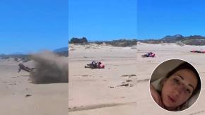 Salió eyectada: Video muestra el momento del grave accidente en moto que sufrió pareja de Nano Calderón Salió eyectada: Video muestra el momento del grave accidente en moto que sufrió pareja de Nano Calderón